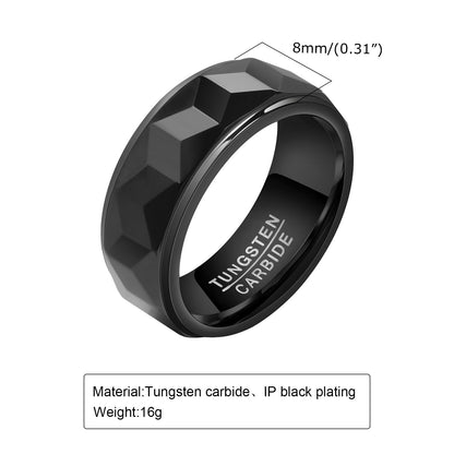 Tungsten Steel Gold Ring Jewelry Design