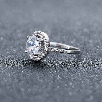 Aliexpress eBay Wedding Engagement Ring Factory wholesale zircon ring Nvjie paktong explosion of Europe