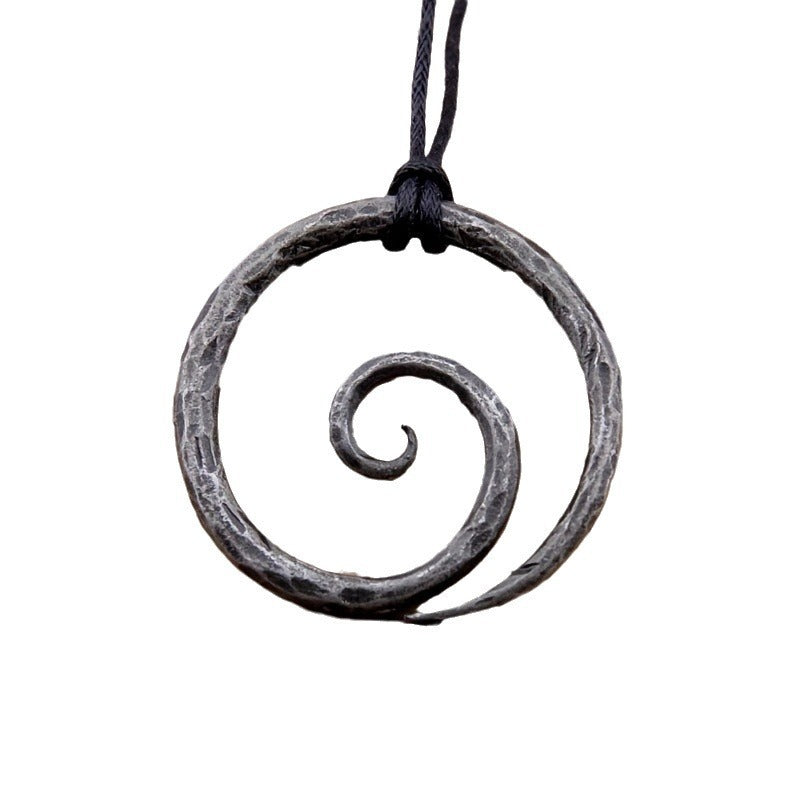 Fashion Retro Spiral Symbol Necklace