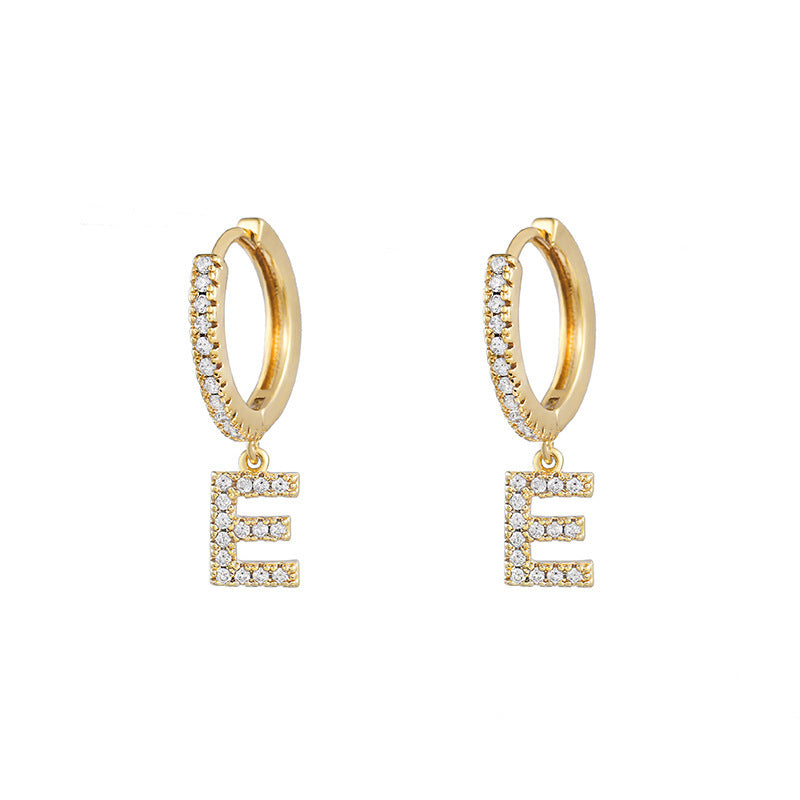 Women's Korean Style Small Earrings Half Circle