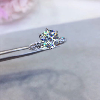 Half Of The Country Moissanite Diamond Ring Fidelity