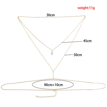 سلسلة خلفية متعددة الطبقات من اللؤلؤ