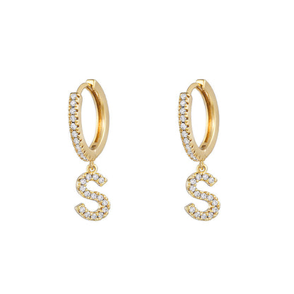 Women's Korean Style Small Earrings Half Circle