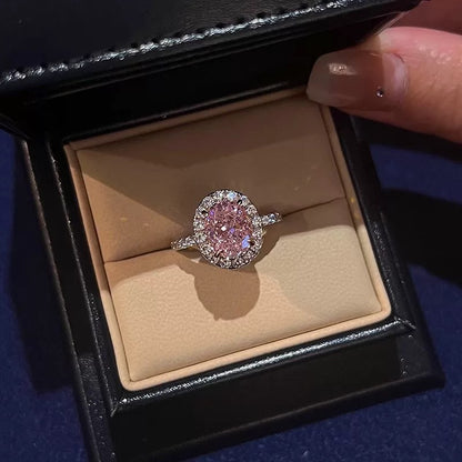 Big Diamond Ring Female Opening Adjustable Tide Little Finger Ring