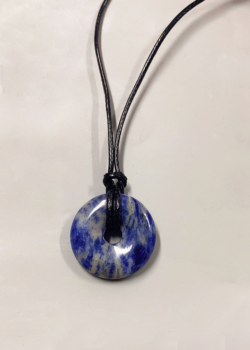 Personalized Cord Pendant Necklace Minimalist Adjustable