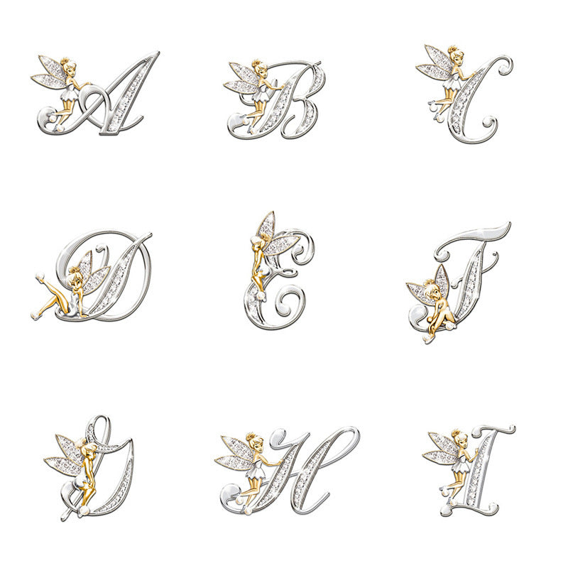 Women's Fashion 26 English Letter Brooch