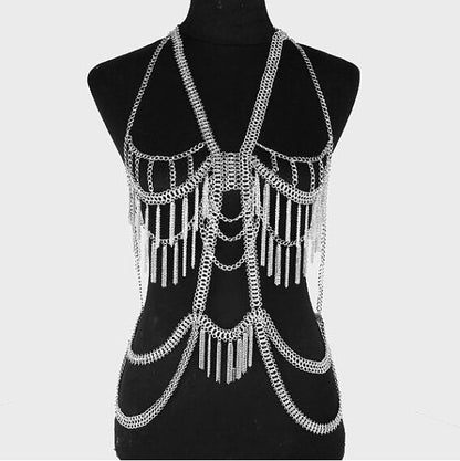 Necklace Women's body chain - gold \ silver