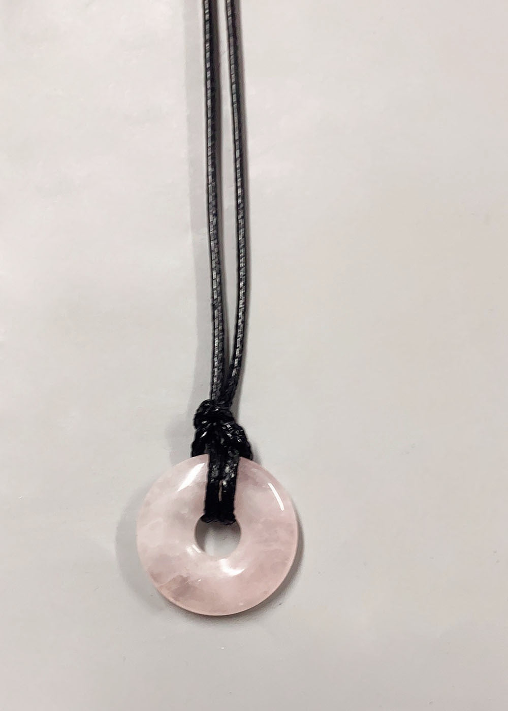 Personalized Cord Pendant Necklace Minimalist Adjustable