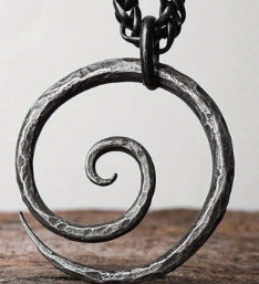 Fashion Retro Spiral Symbol Necklace