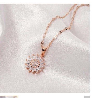 قلادة عباد الشمس الدوارة ذات الطبقتين