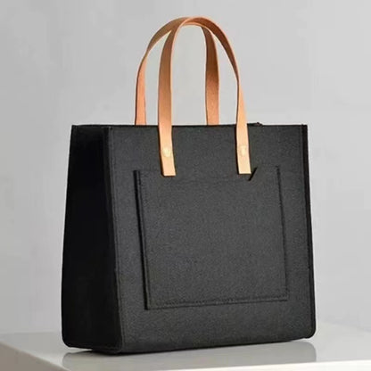 حقيبة ملفات كمبيوتر بسيطة وأنيقة من اللباد