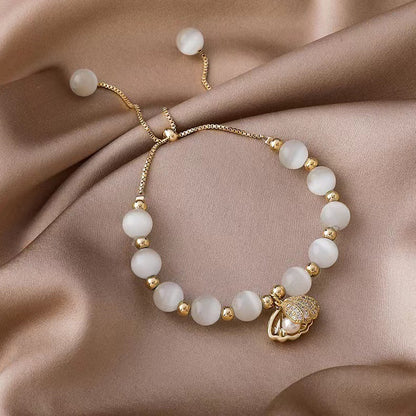 Fashionable All-match Shell Natural Pearl Temperament Opal Bracelet