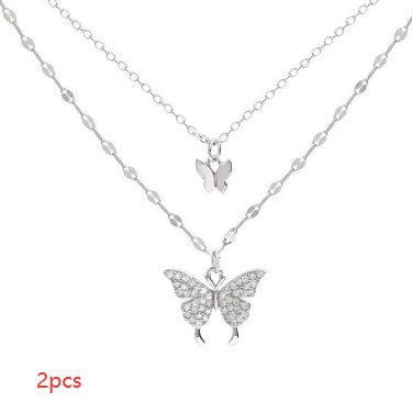 Farbig funkelnde Schlüsselbeinkette Chokerhalskette für Damen