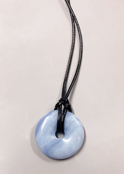 Personalized Cord Pendant Necklace Minimalist Adjustable