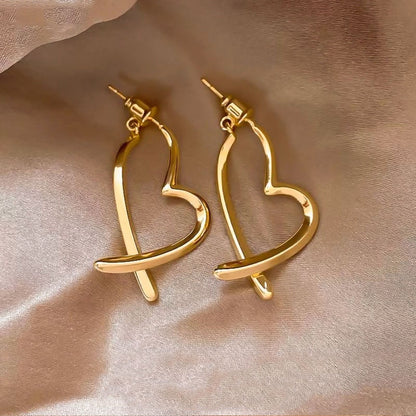 Female 2 Vintage Circle Earrings Special-interest Design Metal Earrings