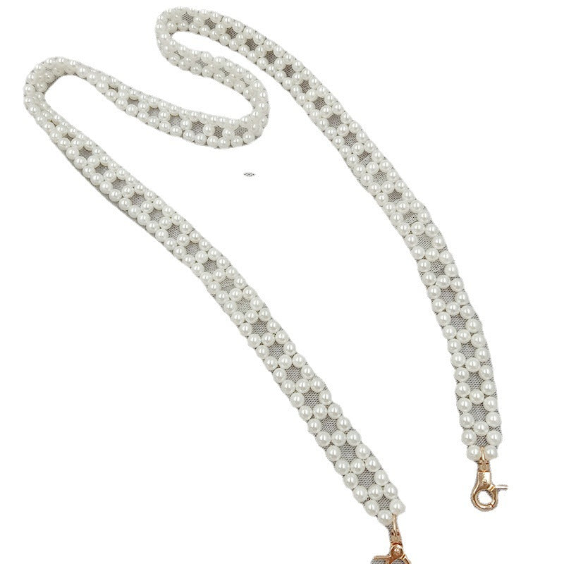 سلسلة لؤلؤ فرنسي ملون AB منسوجة يدويًا