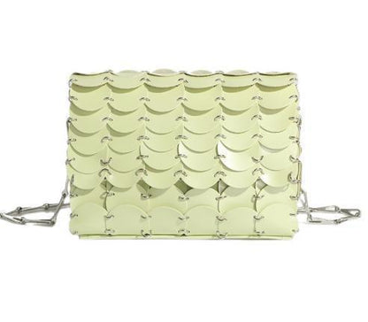 Kette Glitzer Pailletten Bling Schultertasche