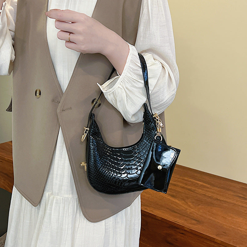 حقيبة كتف ربيعية موجزة على الطراز الغربي