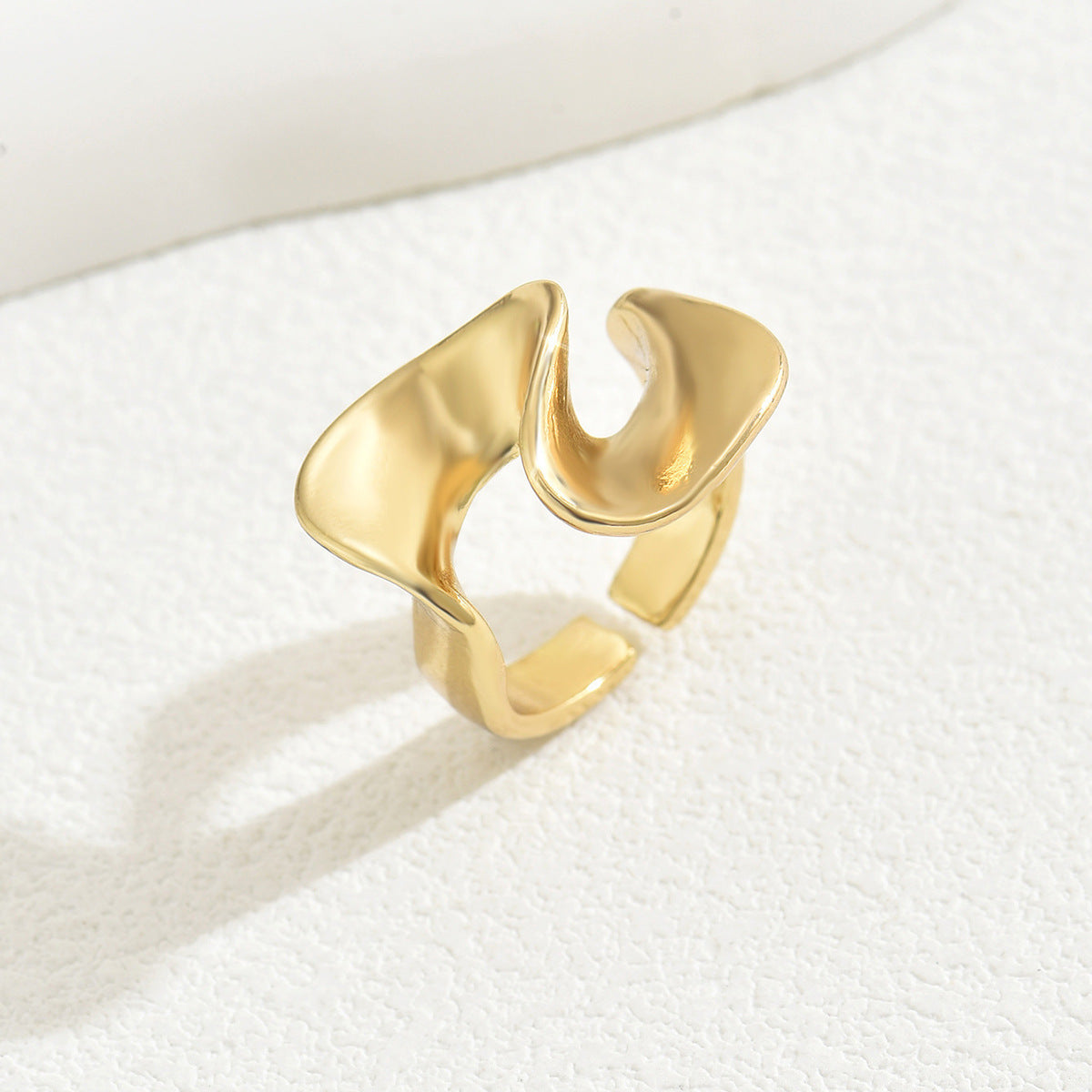 Index Finger 18K Electroplating Adjustable All-Match Ring