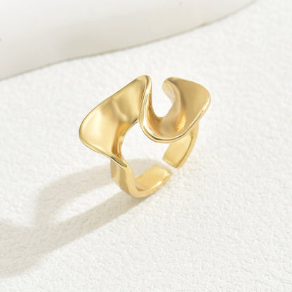 Index Finger 18K Electroplating Adjustable All-Match Ring