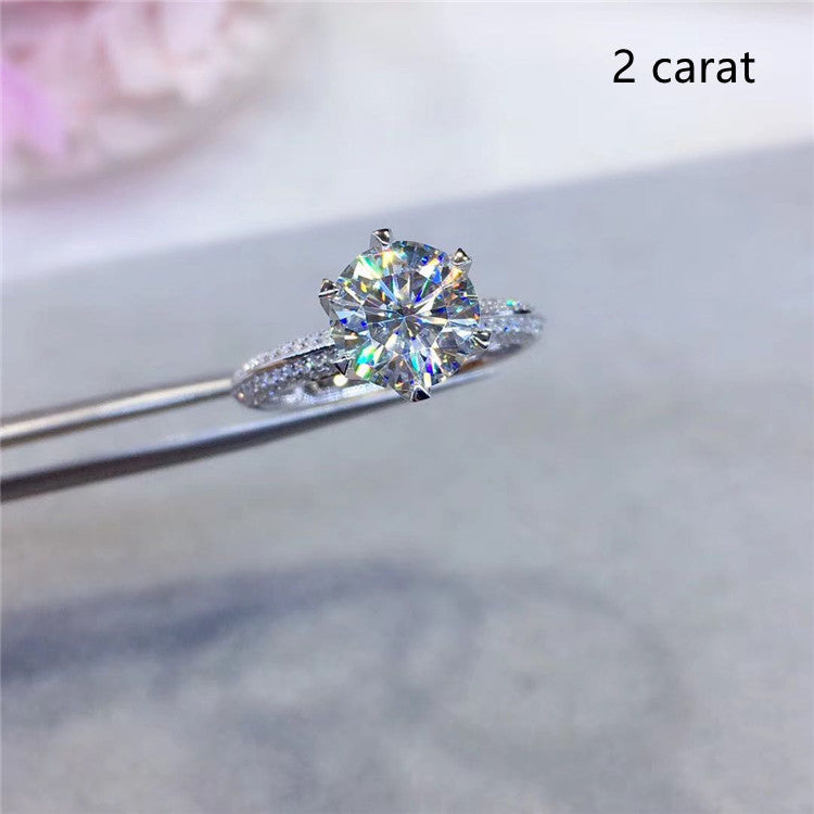Half Of The Country Moissanite Diamond Ring Fidelity