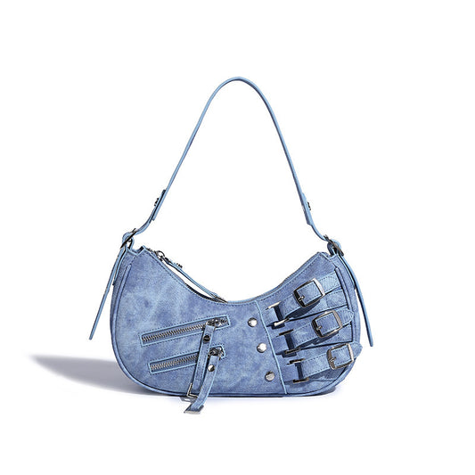 Denim Unterarmtasche American Retro