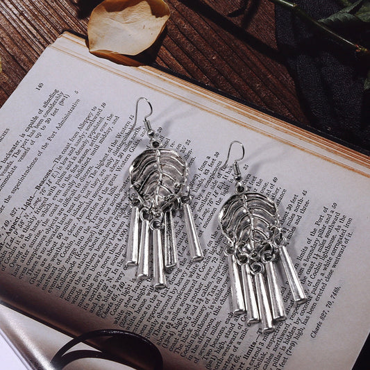 Ethnic Minorities Ornament Tibetan Classical Retro Miao Silver Earrings Eardrops