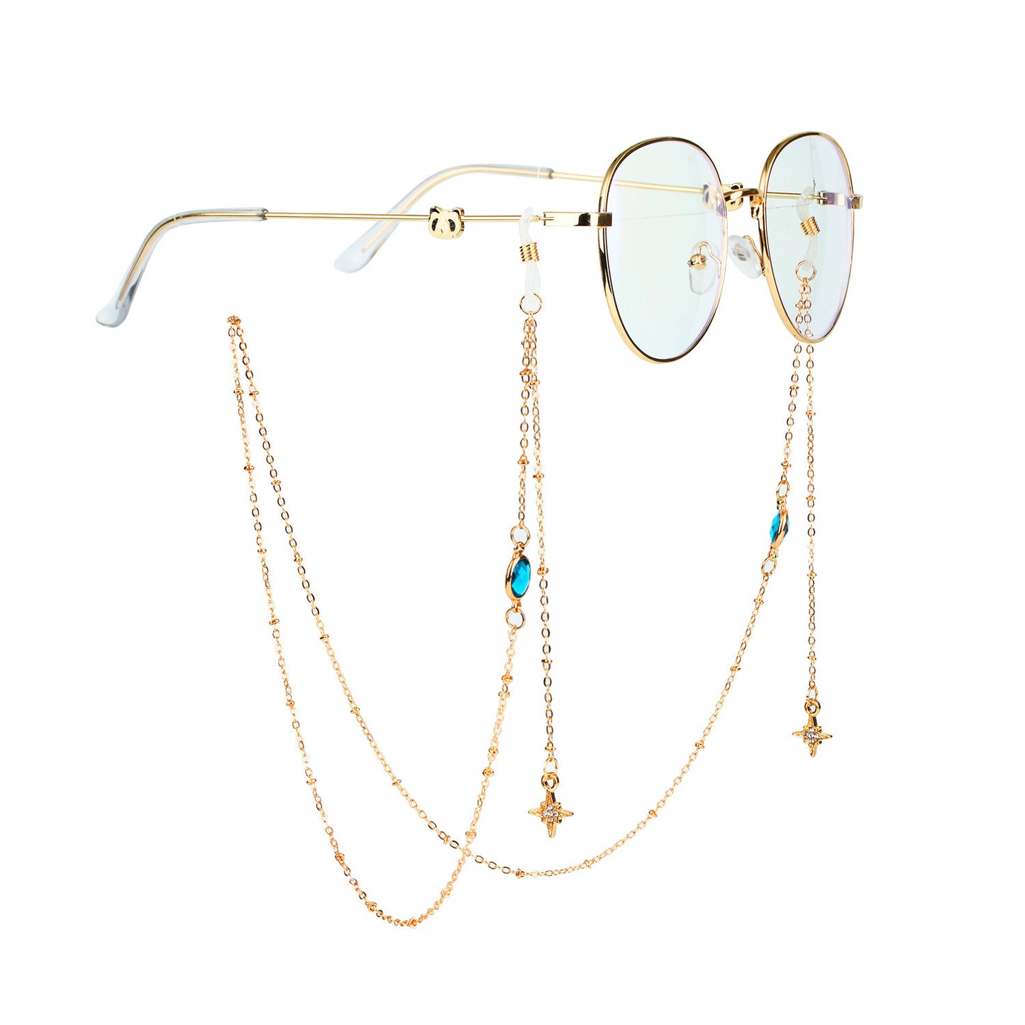 Glasses Bound Glass Hanging Chain