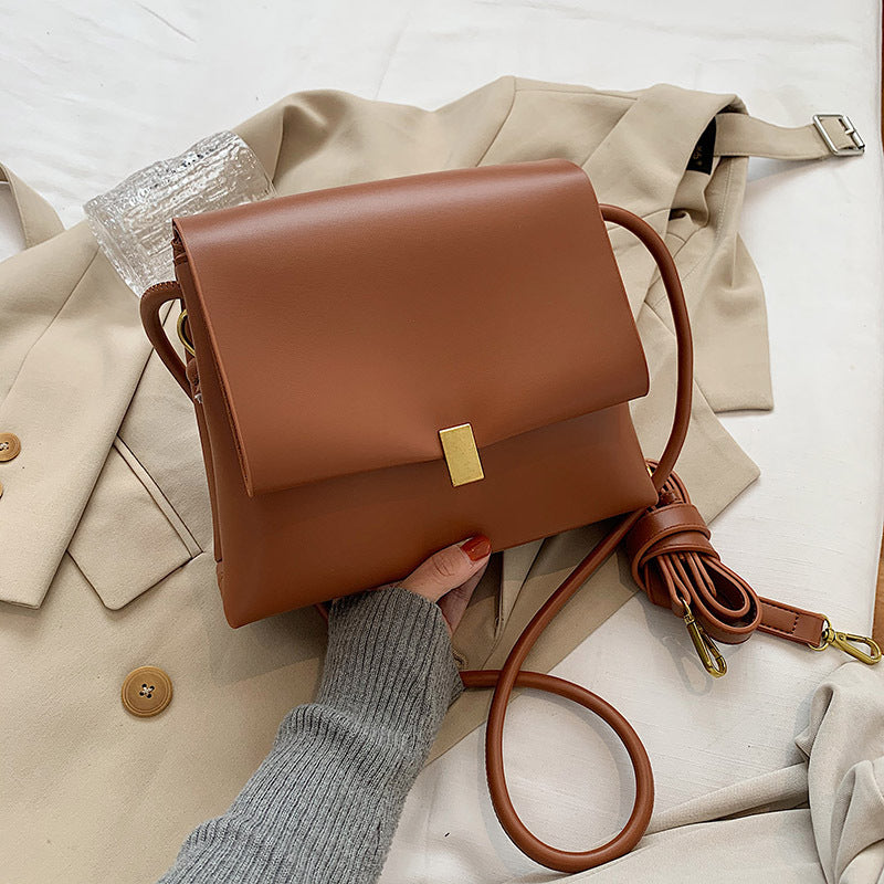 Nischendesign-Tasche für Frauen neue Mode Winter Retro weiches Leder Mode Internet beliebte Allgleiches Umhängetasche Messenger Bag