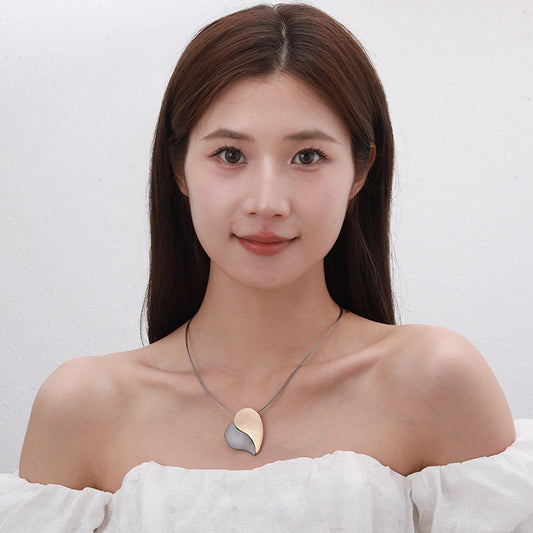 Fashion Choker Love Pendant Stitching Female