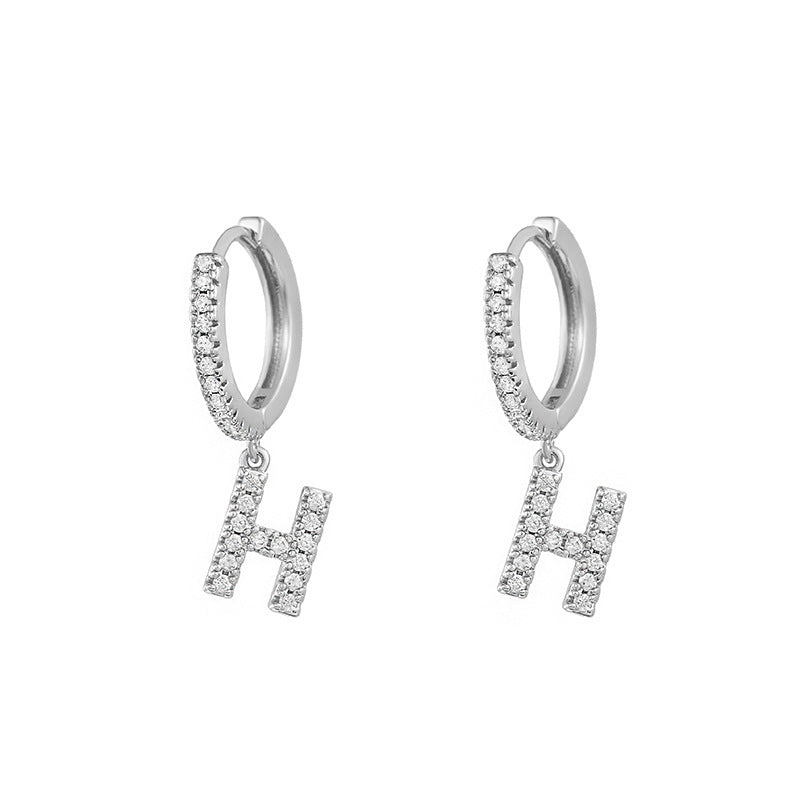 Women's Korean Style Small Earrings Half Circle