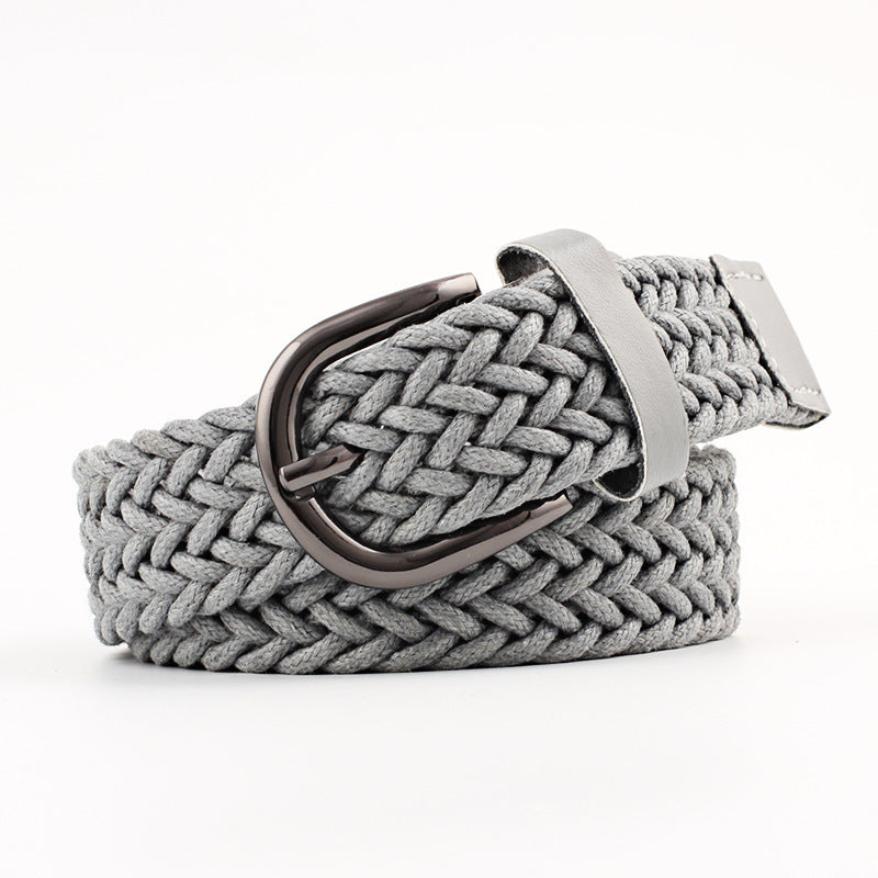 Fashion All-match Literary Fan Cotton And Linen Wide Girdle