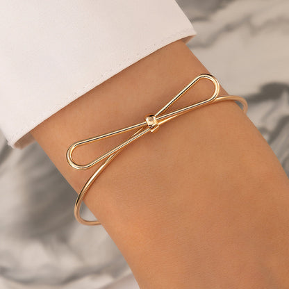 Bow Letter Personality Geometric Irregular Bracelet