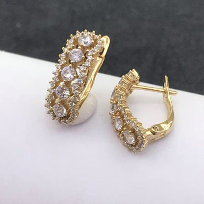 أقراط نسائية بسيطة بتصميم ريترو