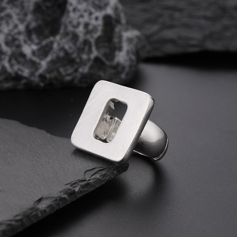 Women's Irregular Thick Gold And Silver Color Ring