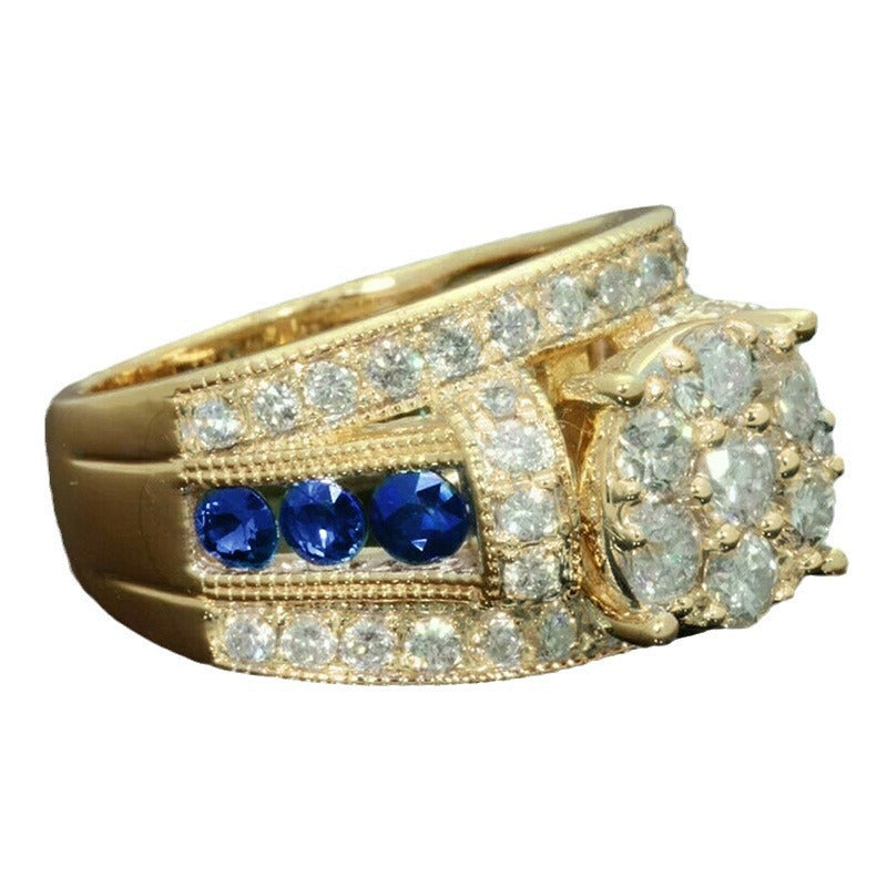 High Luxury Banquet Shiny Ring Fashion Popular Dress Matching Ring