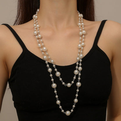 Pearls Necklace Ornament Niche All-matching