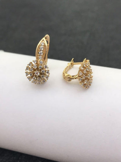 أقراط نسائية بسيطة بتصميم ريترو