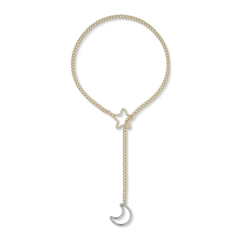 Gold Moon And XINGX Necklace Adjustable Necklace