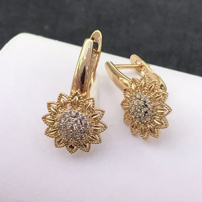 أقراط نسائية بسيطة بتصميم ريترو