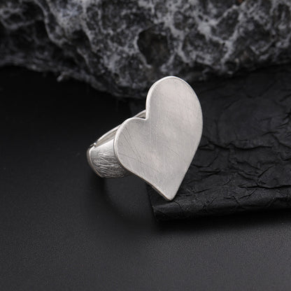 Women's Irregular Thick Gold And Silver Color Ring