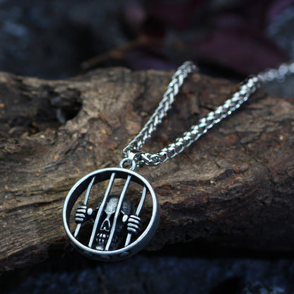 Mode Schädel Käfig Retro herren Halskette