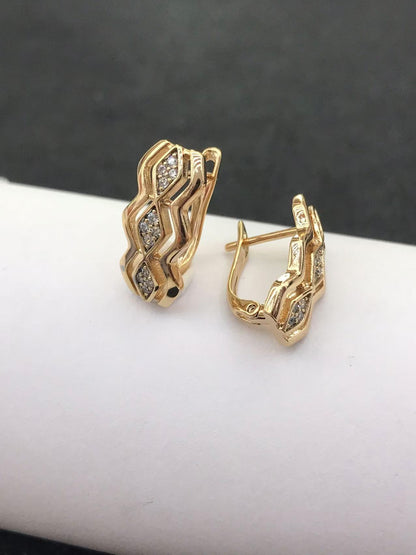 أقراط نسائية بسيطة بتصميم ريترو