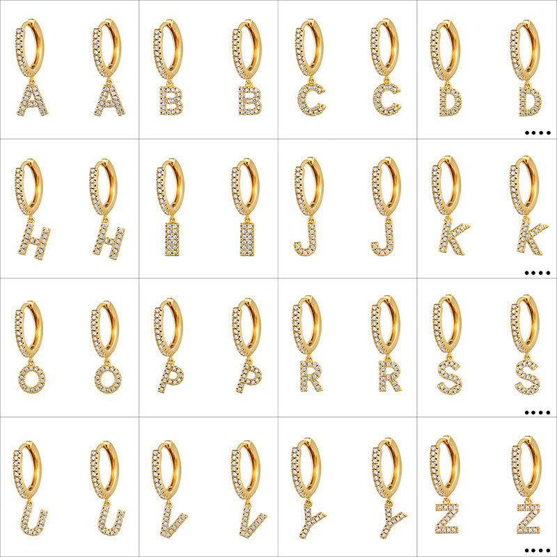 Women's Korean Style Small Earrings Half Circle