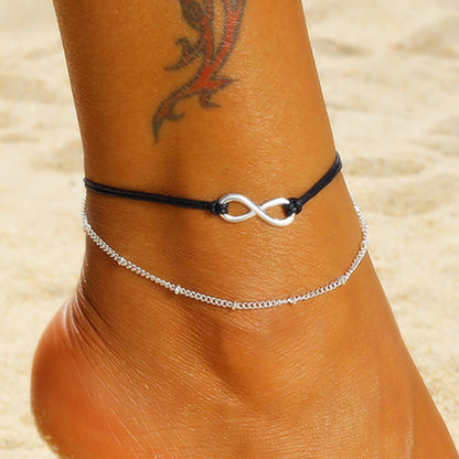 Multi-layer Fashion Figure 8 European And American Cross-border Beach Anklet