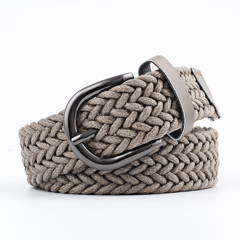 Fashion All-match Literary Fan Cotton And Linen Wide Girdle