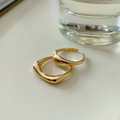 Women's French Style Minimalist Design Ring