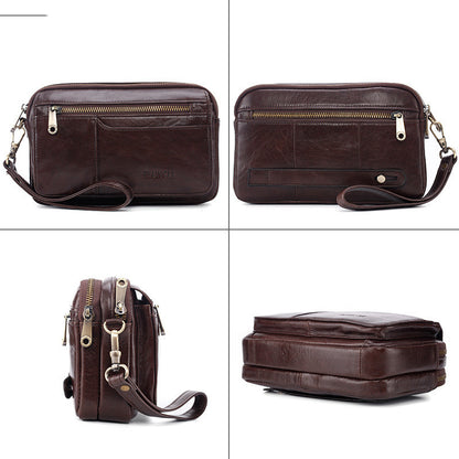 حقيبة كلاتش جلدية للرجال على شكل مظروف حقيبة كلاتش للرجال حقيبة كلاتش بسعة كبيرة