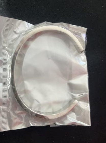 925 Sterling Silver Bracelet Male And Female Students Japanese And Korean Version Of Card SeriesBracelet Simple Edge Silver Bracelet Gift