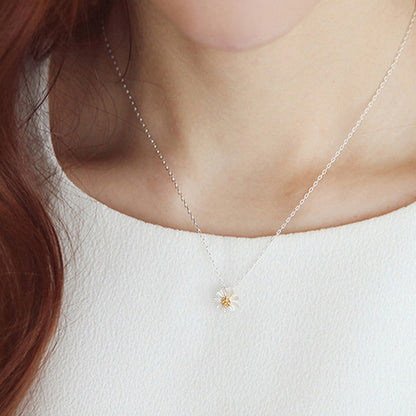 925 Silver Necklace Korean Fashion Style Small Jewelry Set